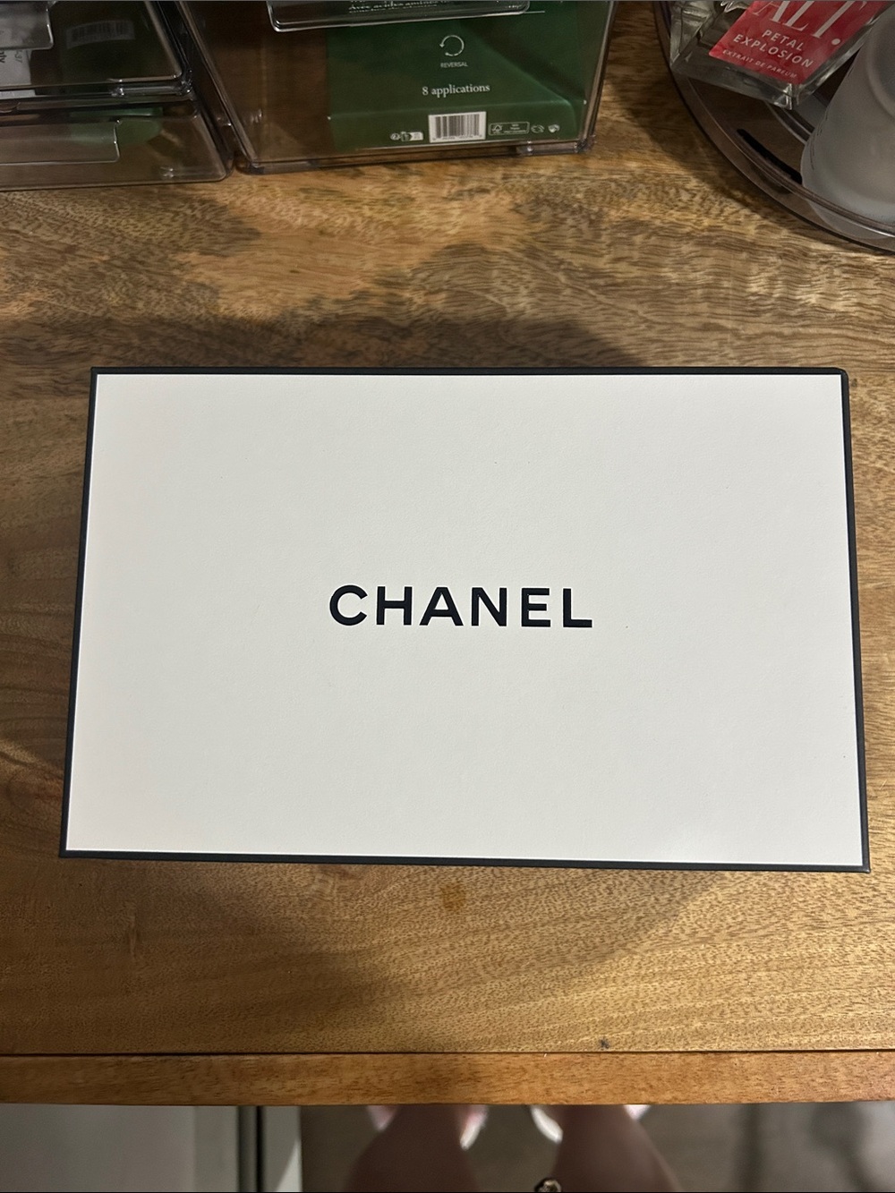 CHANEL White and Black Branded Presentation Box